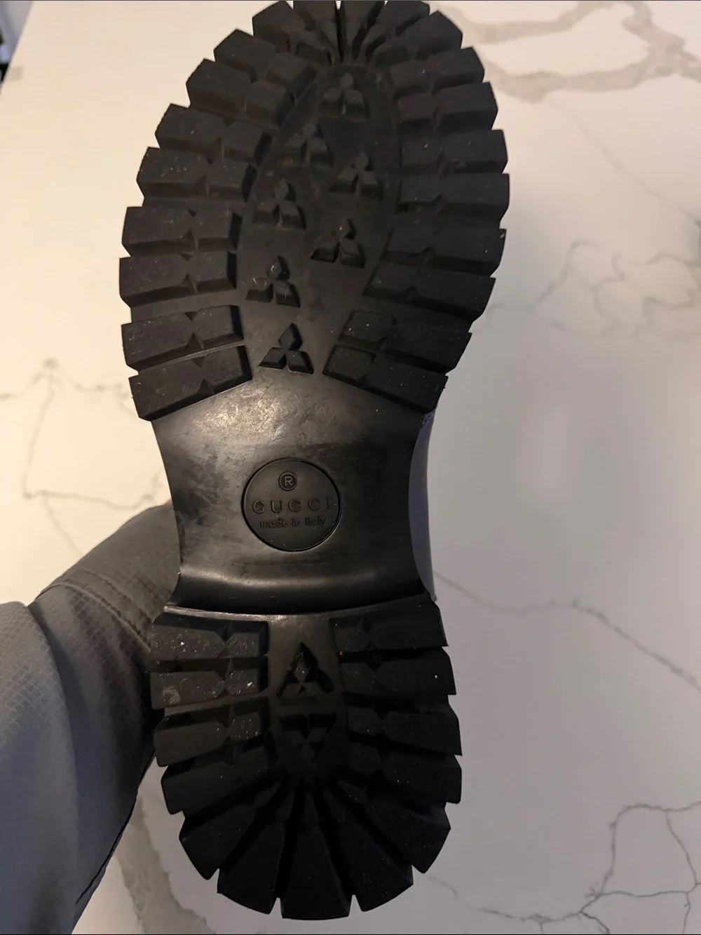 Gucci black leather